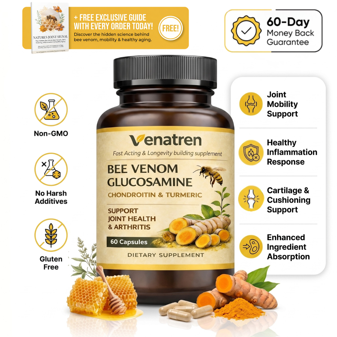 Wildoakland Bee Venom & Glucosamine 5-in-1 Joint Health Capsules